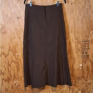 NWT White Stag Skirt Women's Size 6 Brown Faux Suede Simple Minimalist Neutralx